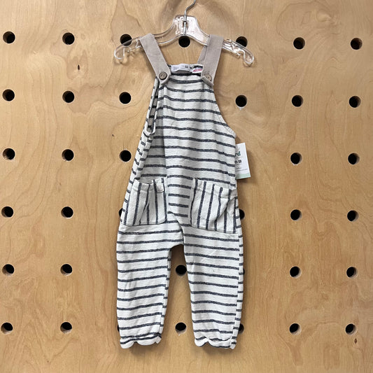 Blue + White Striped Romper