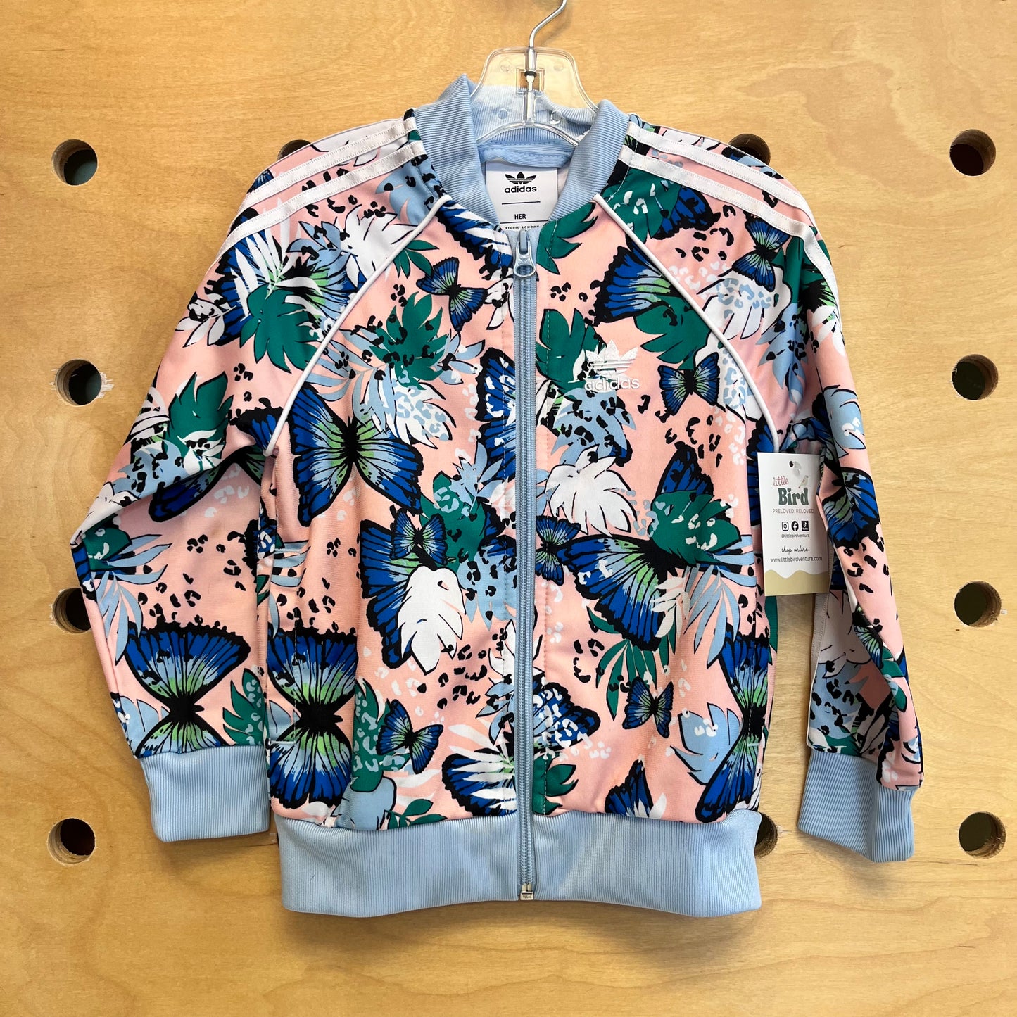 Pink/Blue Butterfly Zip Up