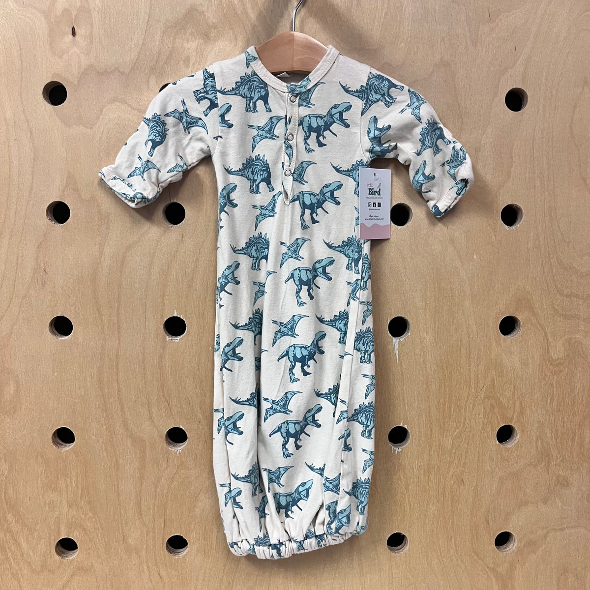 Organic Cream Dinos Gown