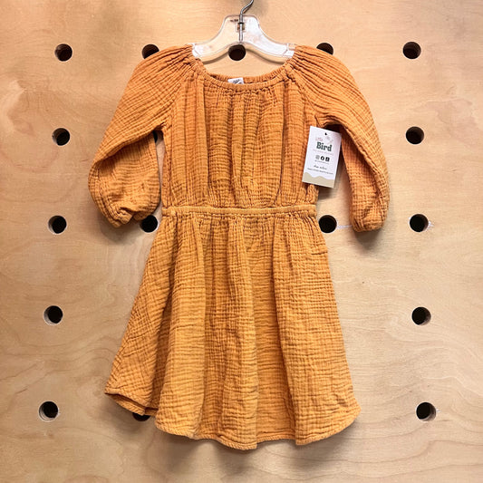 Marigold Muslin Cotton Dress