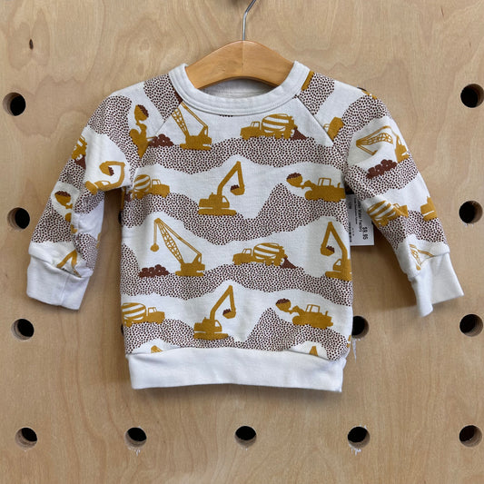 Cream Construction Pullover