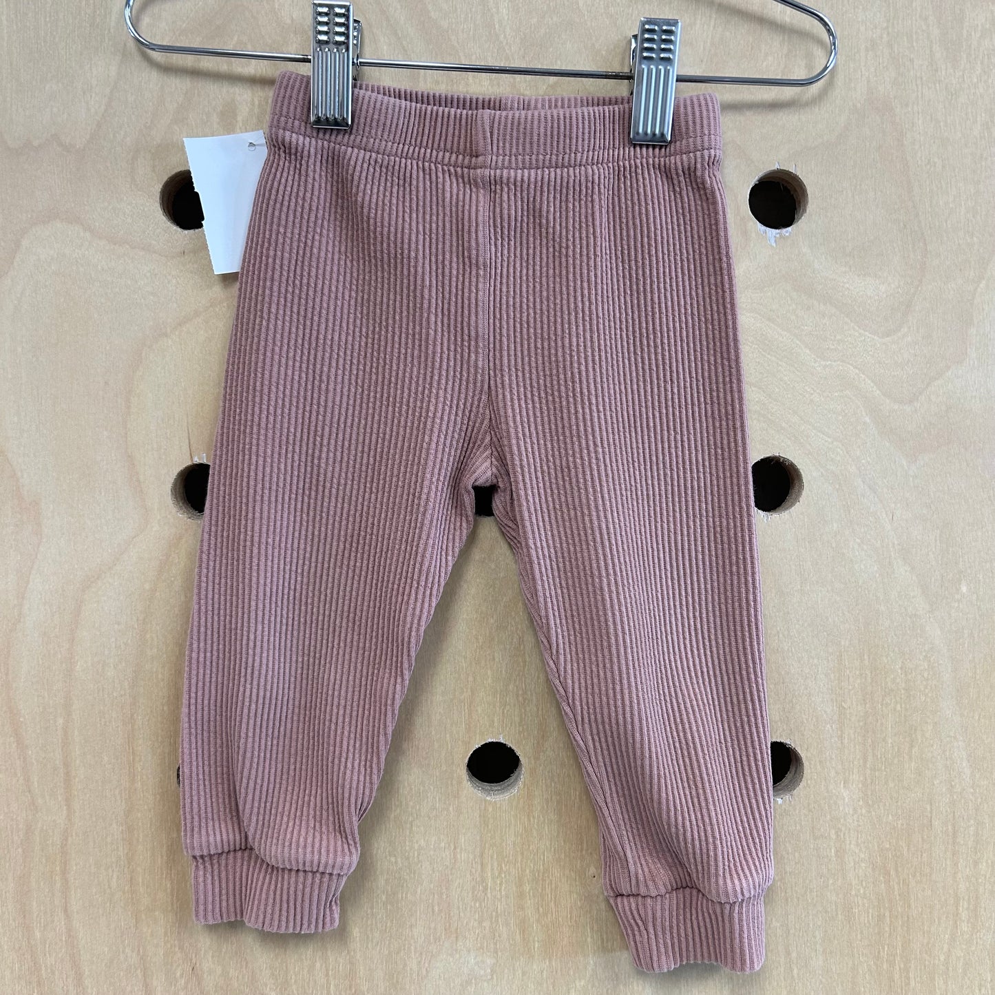 Brown Ribbed Joggers