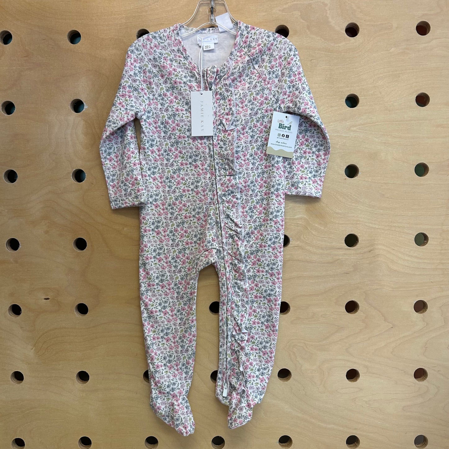 Floral Organic Cotton Zippy NEW!