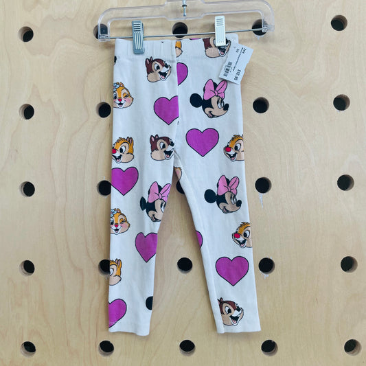 Minnie & Chipmunk Ribbed Leggings