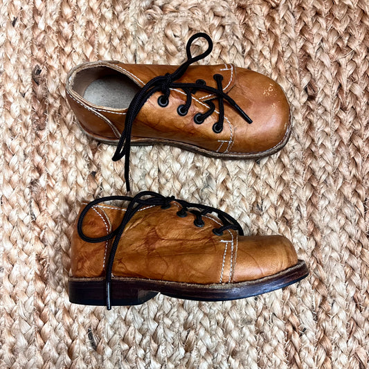 Brown Leather Oxford Shoes