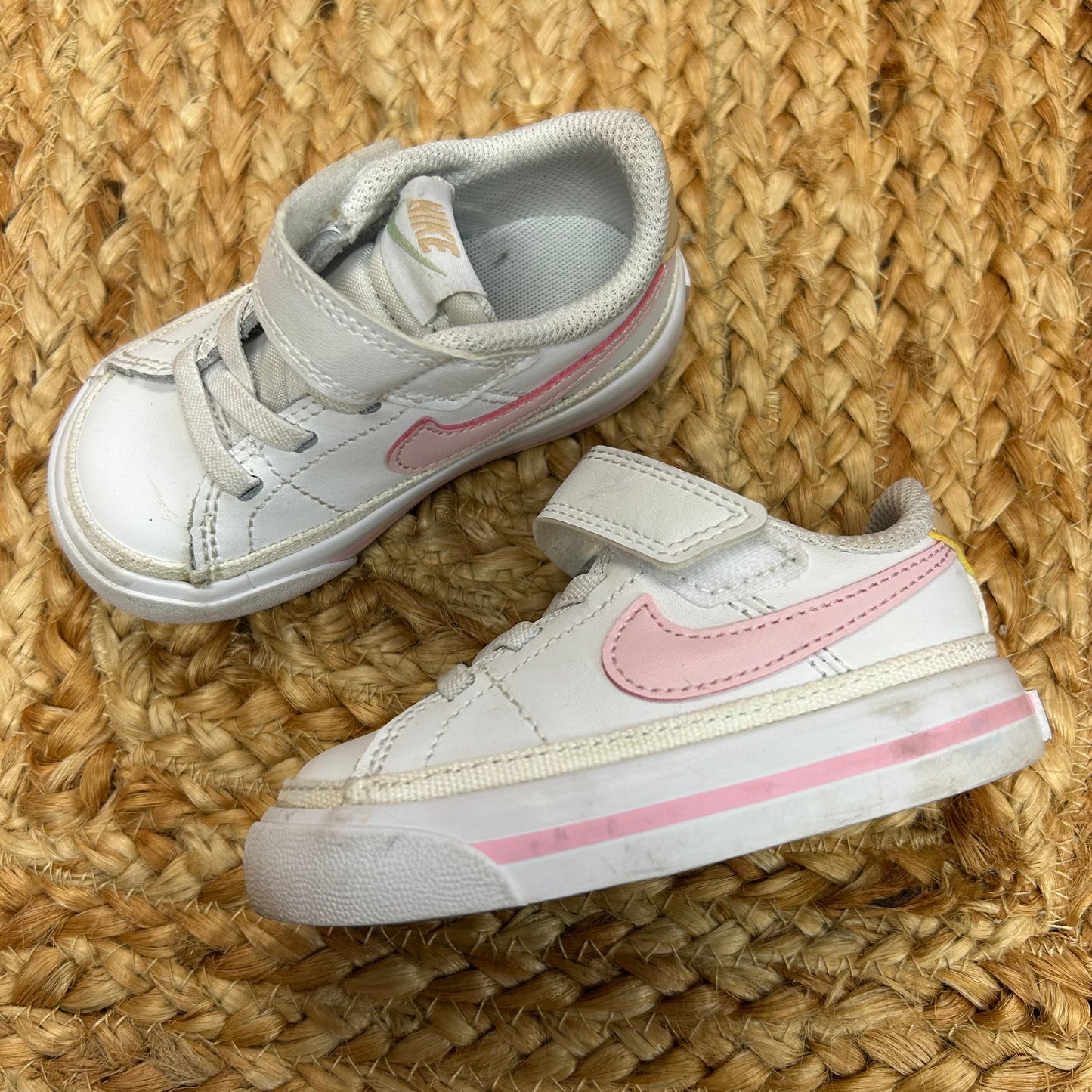 White & Coral Legacy TD Sneakers