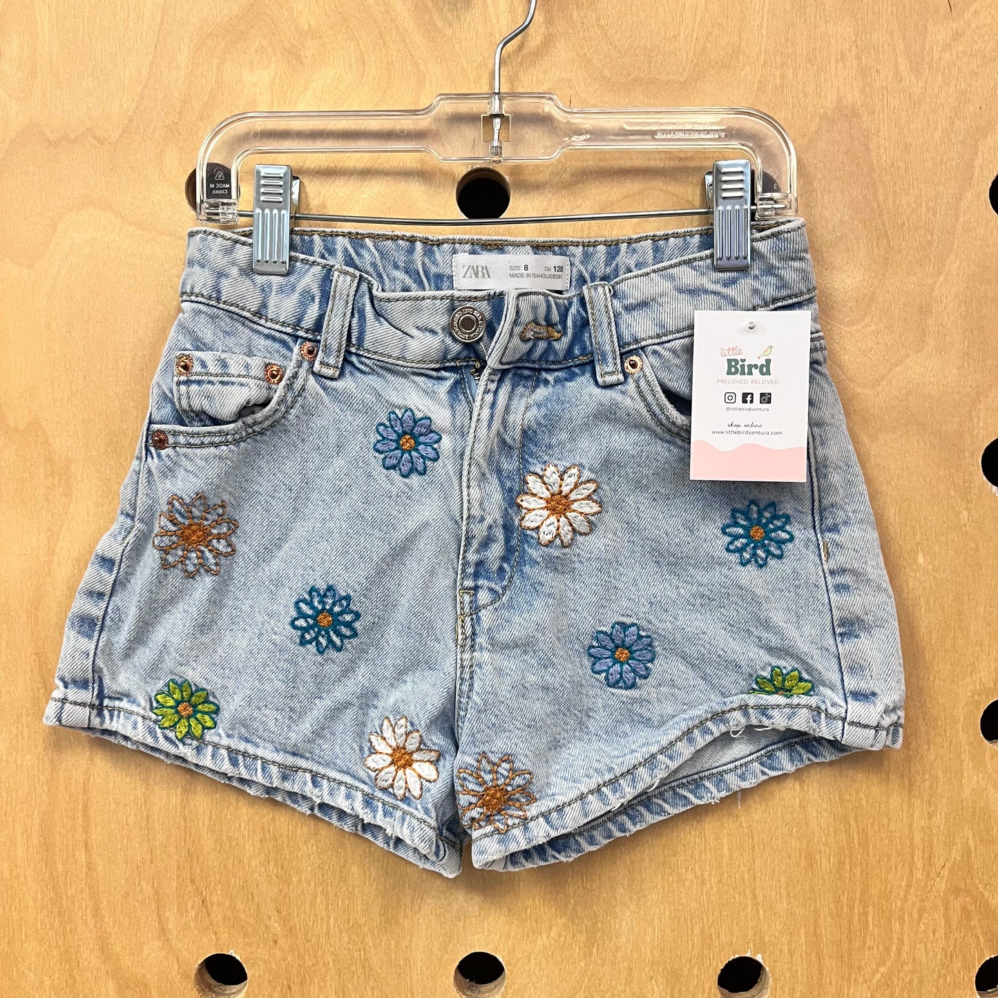 Floral Embroidered Floral Shorts