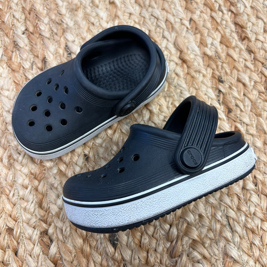 Black Crocband Clogs