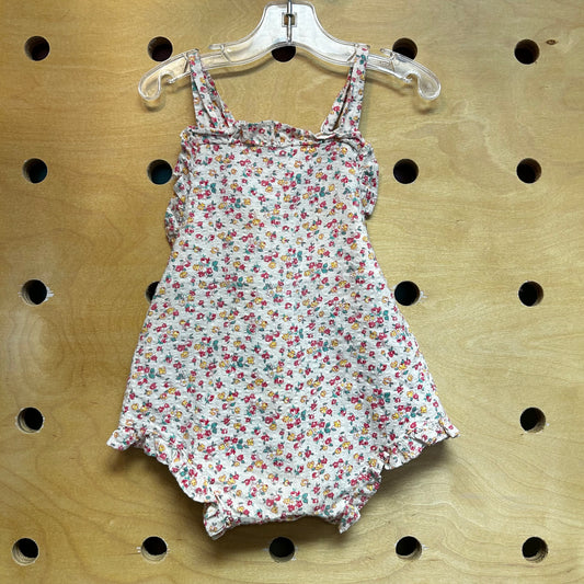 Handmade Floral  Bubble Romper