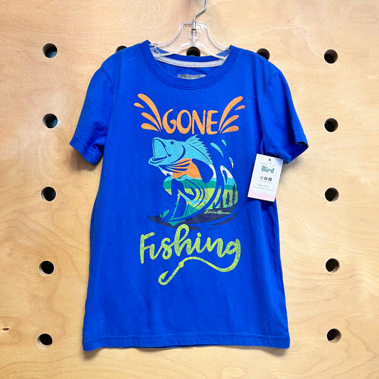 Blue Gone Fishing Tee