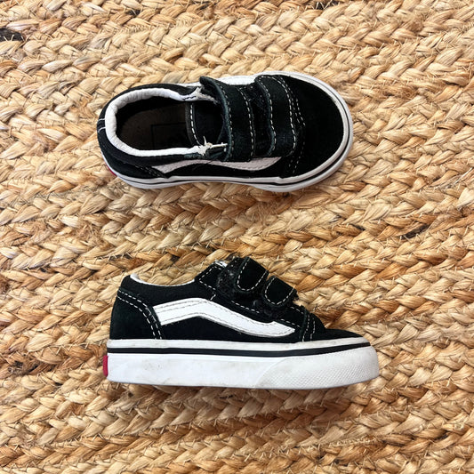 Black V Skate Sneakers