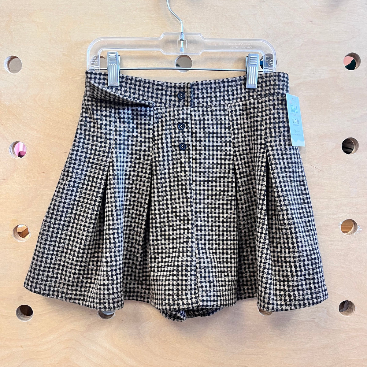 Browm/Black Gingham Skort
