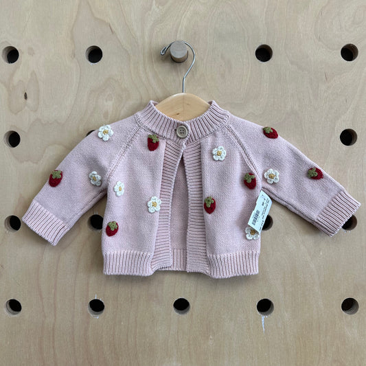 Stawberry + Daisy Cardigan