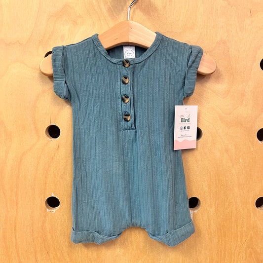 Teal Ribbed Bamboo Outfit