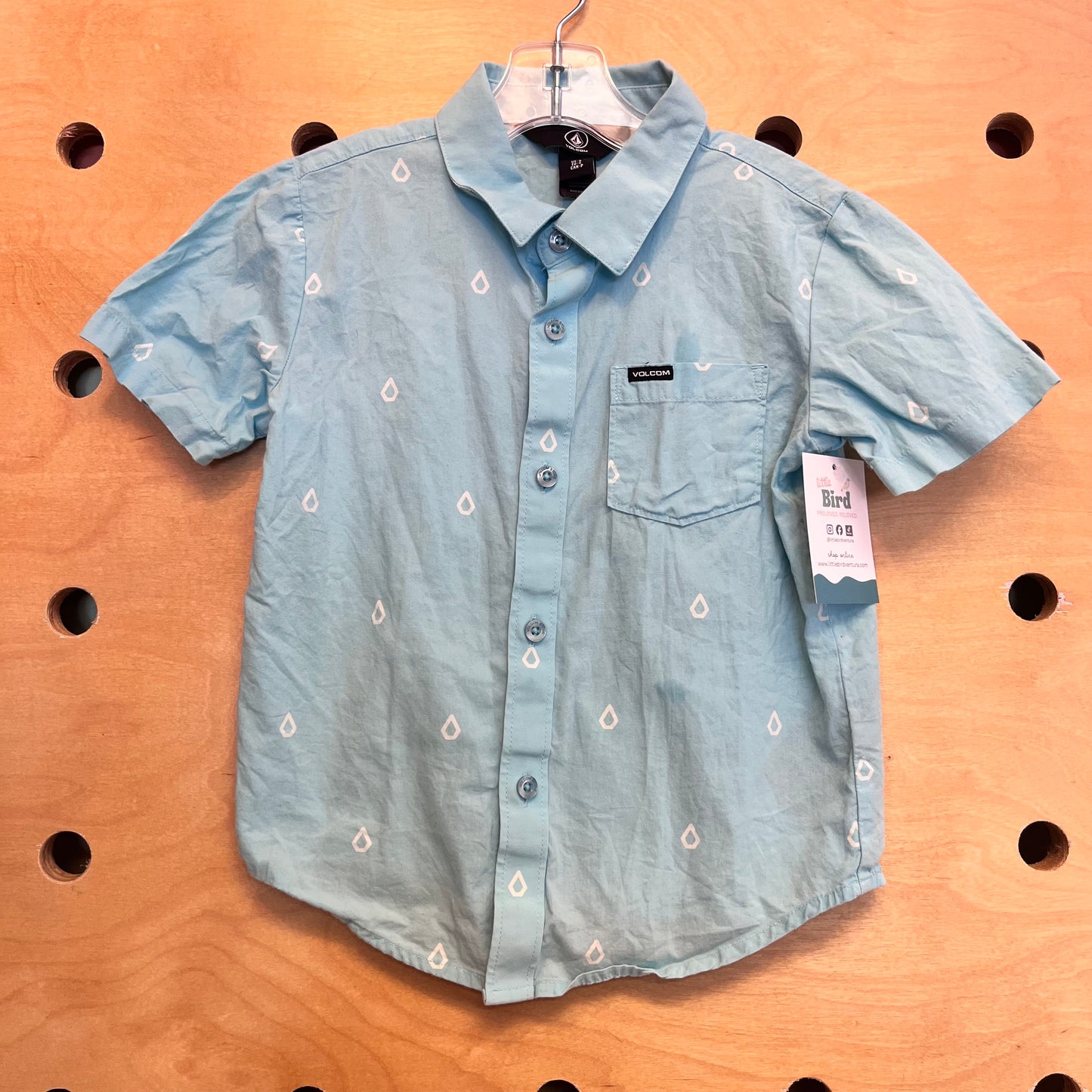 Blue Logo Button Up Shirt