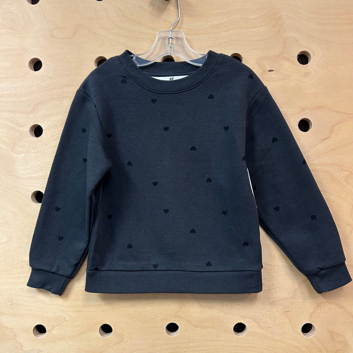 Grey/Black Hearts Pullover