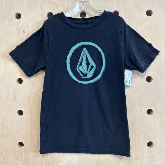Black & Teal Logo Tee