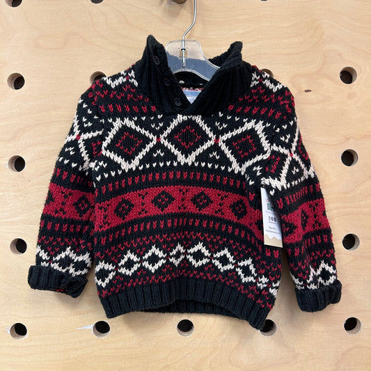Black & Red Sweater
