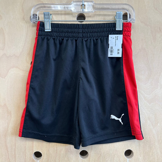 Black+Red Active Shorts