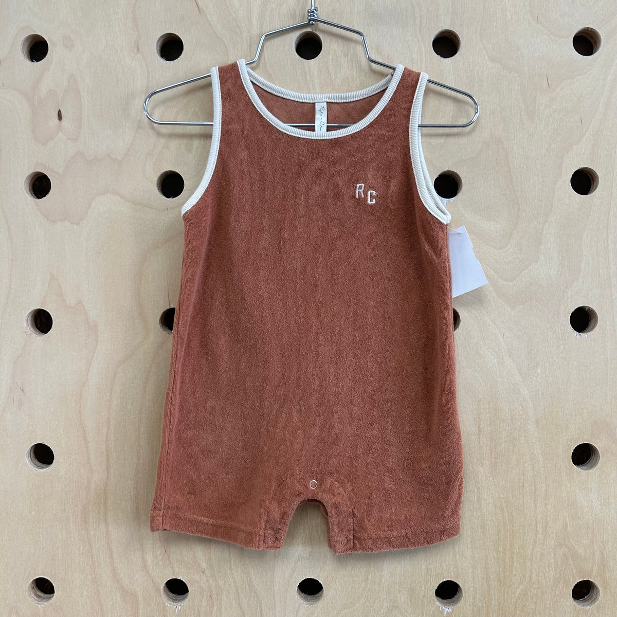 Brown Terry Romper