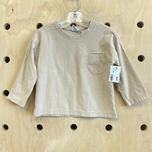 Tan LS Tee