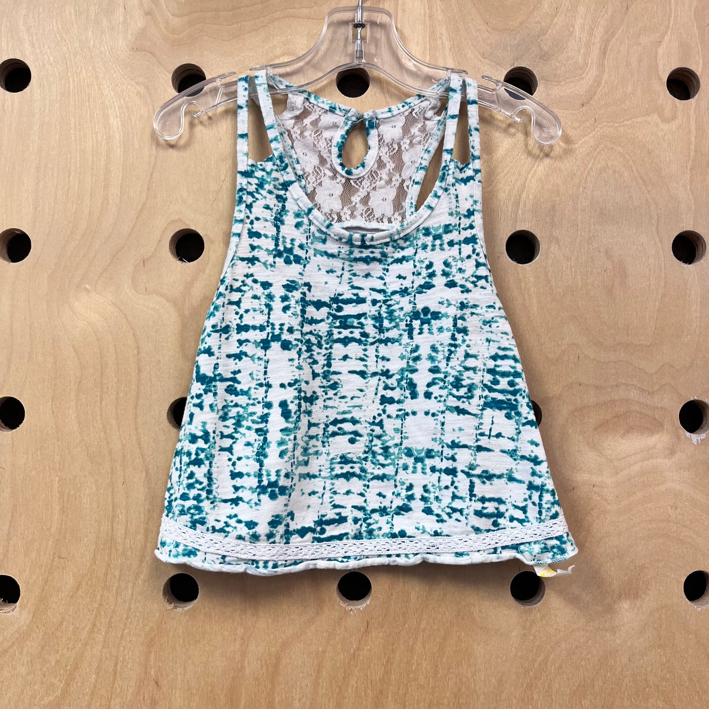 White & Teal Tank