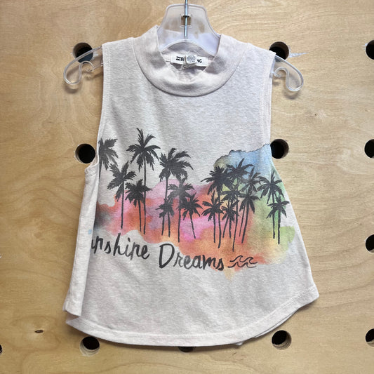 Cream 'Sunshine Dreams' Palms Tank