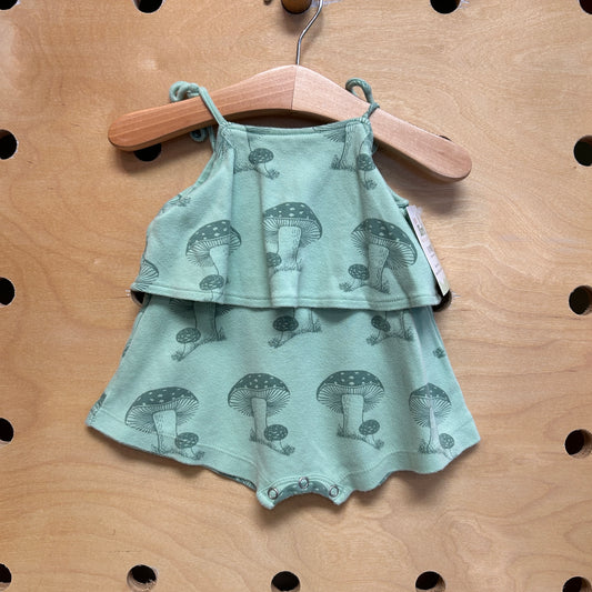 Organic Green Mushrooms Romper