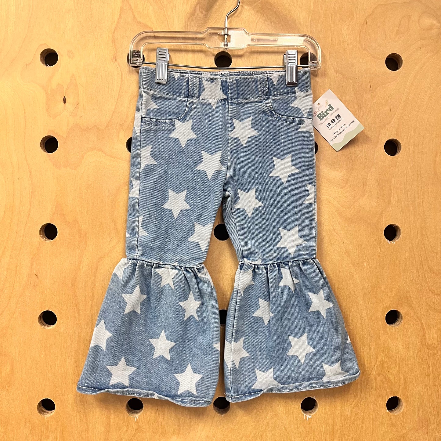 Denim Star Flare Bottom Pants