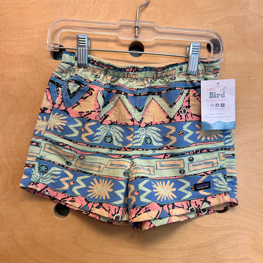 Beige/Blue Aztec Baggies Shorts