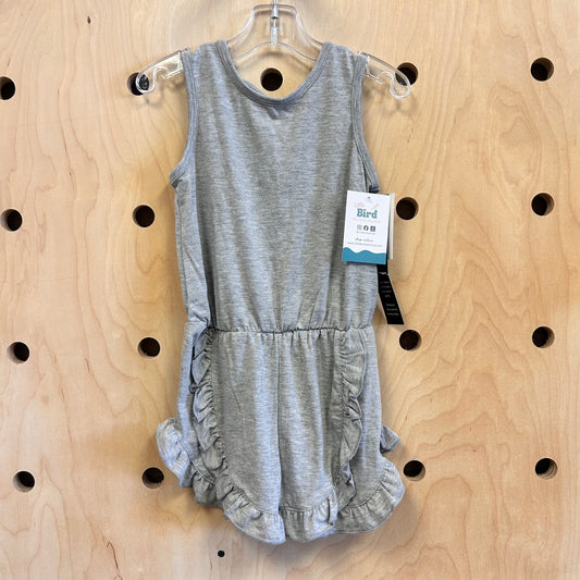 Heather Grey Ruffle Romper NEW!