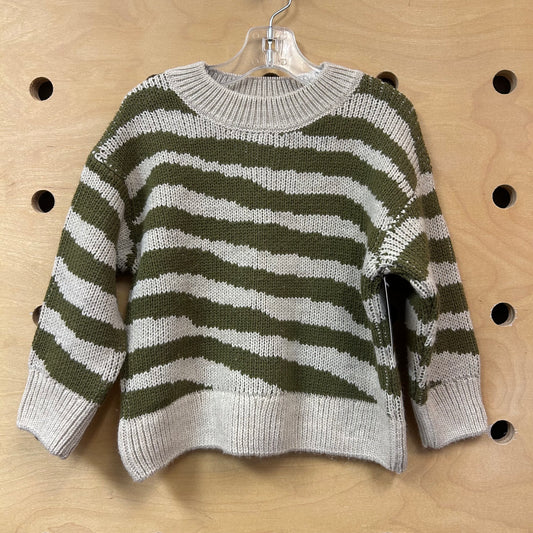 Beige & Green Sweater