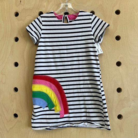 B+W Striped Rainbow Dress