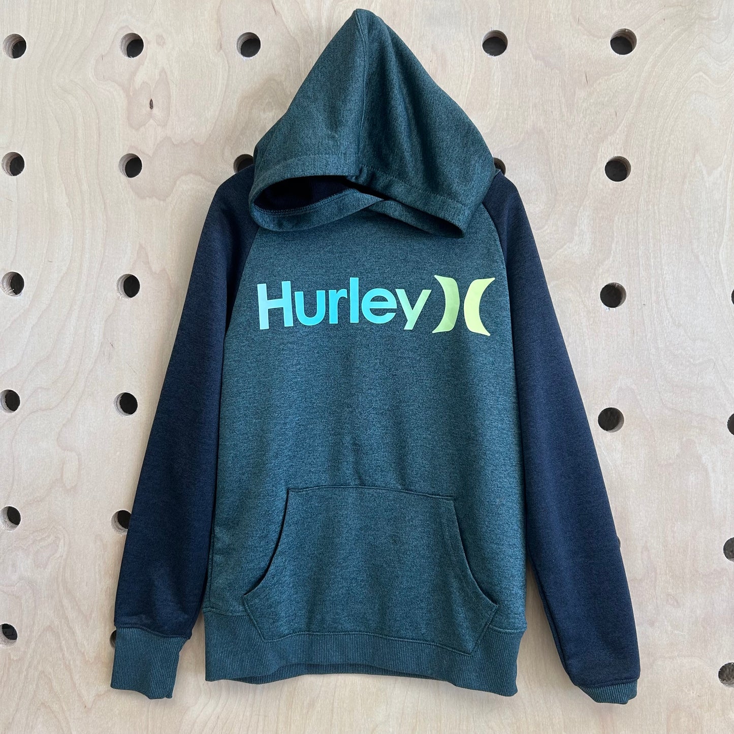 Green & Black Active Hoodie