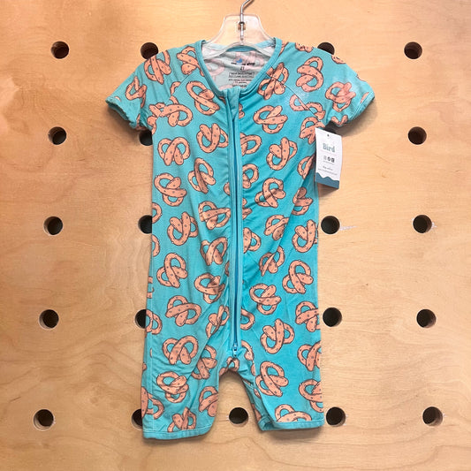 Blue Pretzel Bamboo Zippy