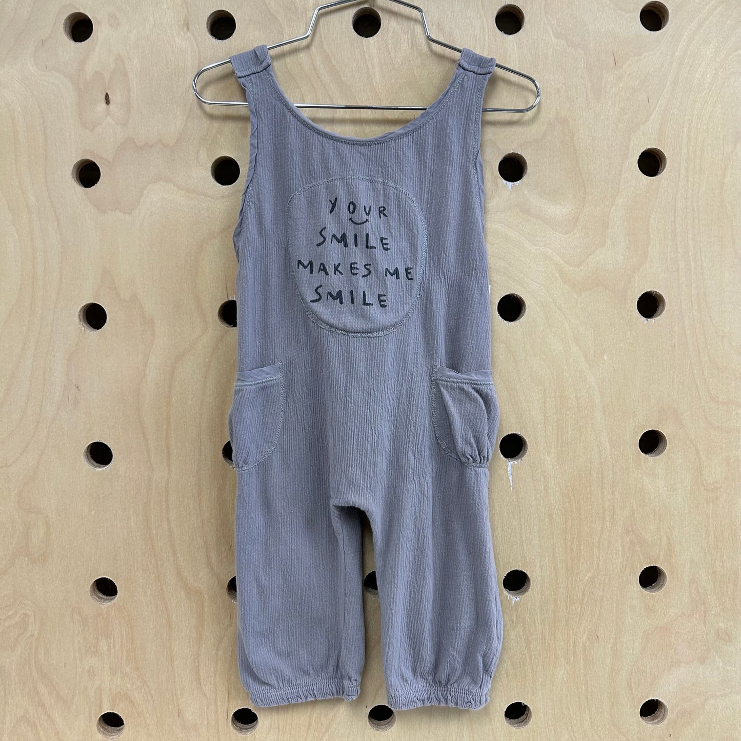 Grey Your Smile Romper