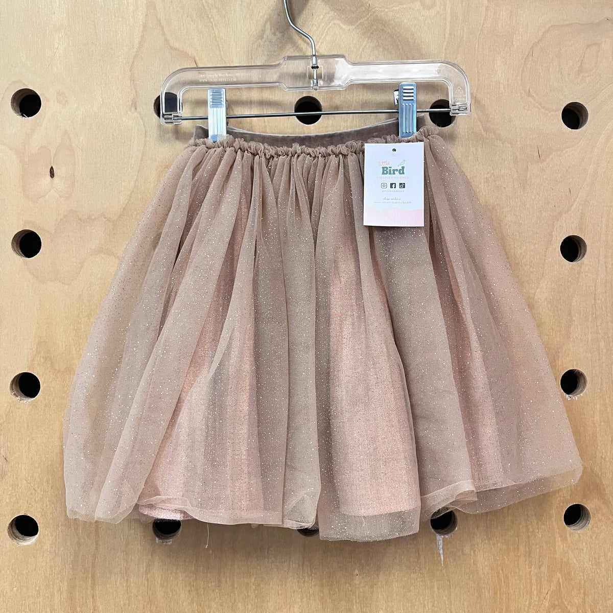 Champagne Glitter Tulle Skirt