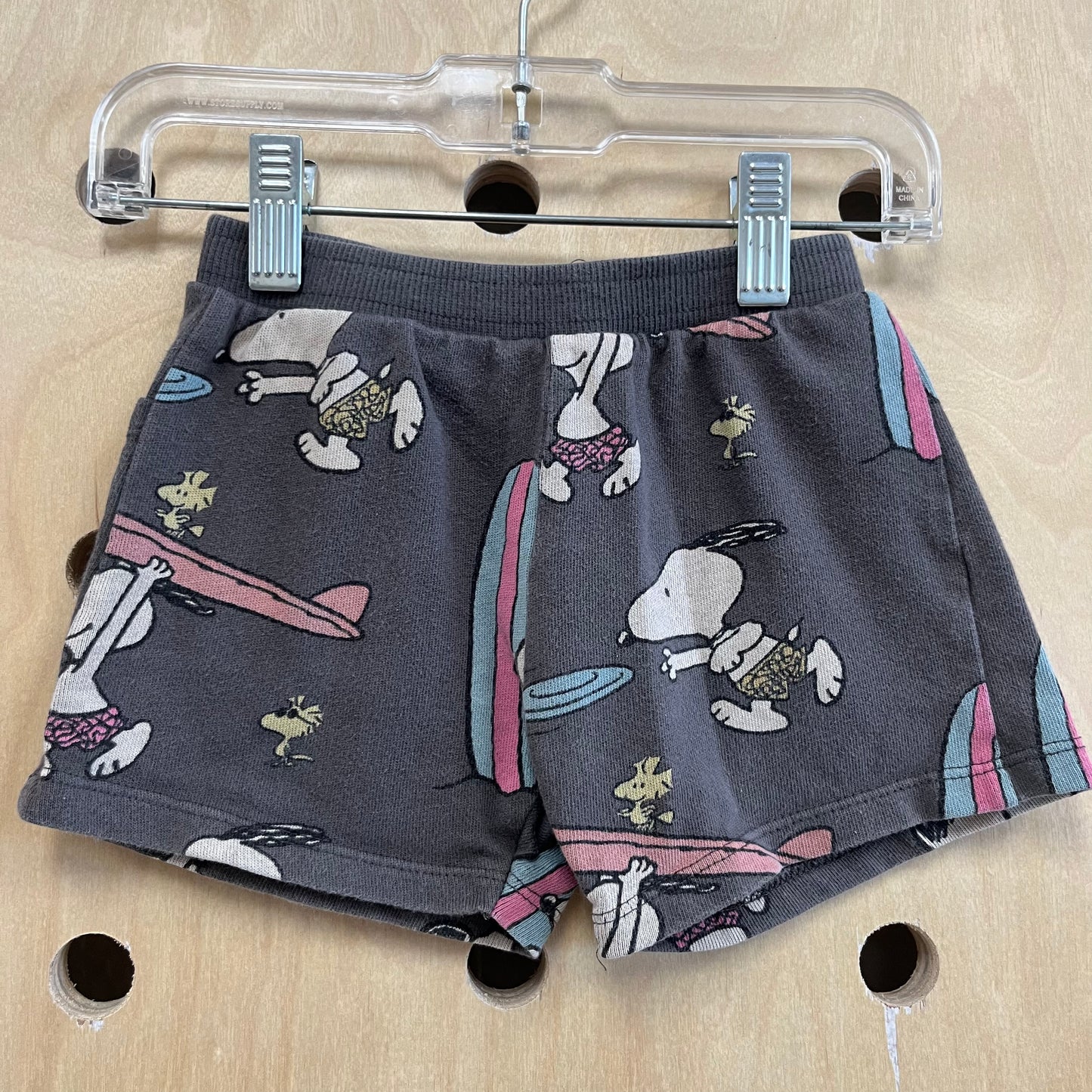 Grey Surf Snoopy Shorts