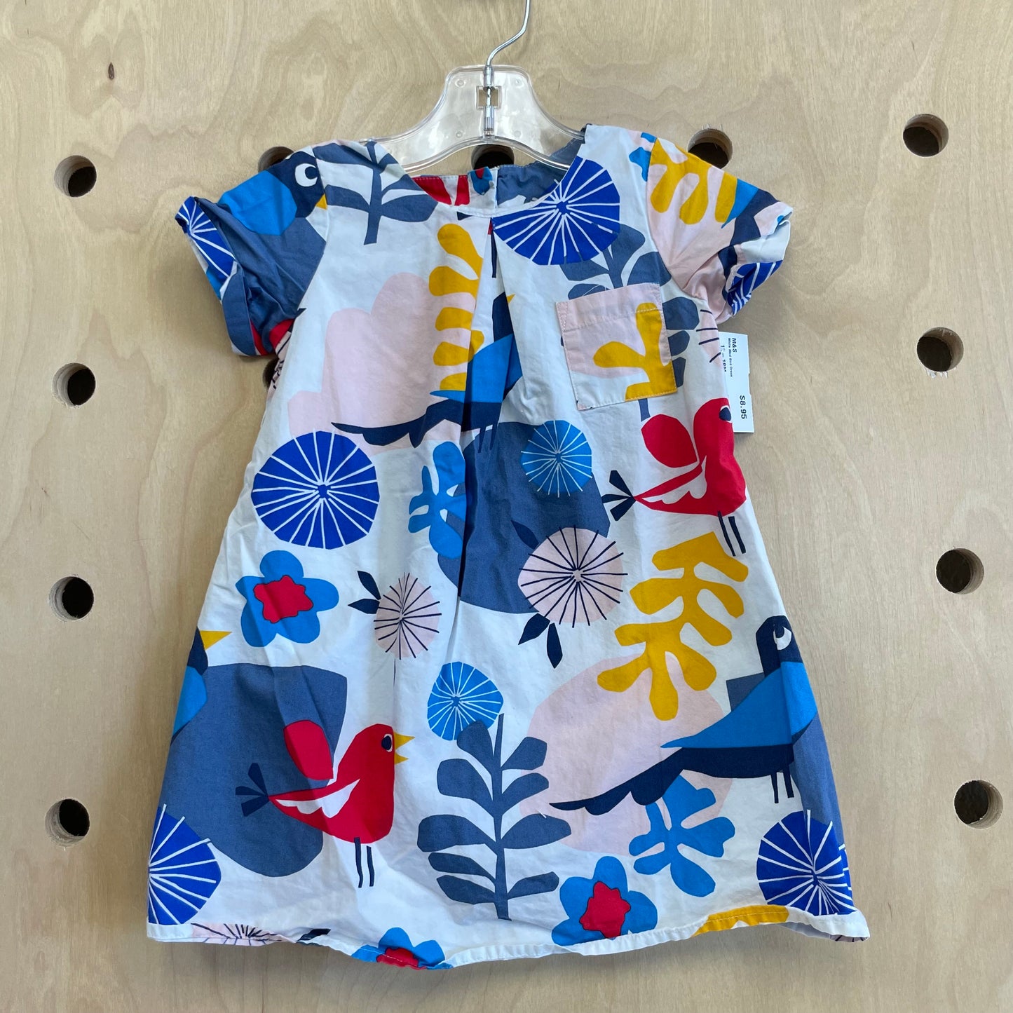 White Mod Bird Dress