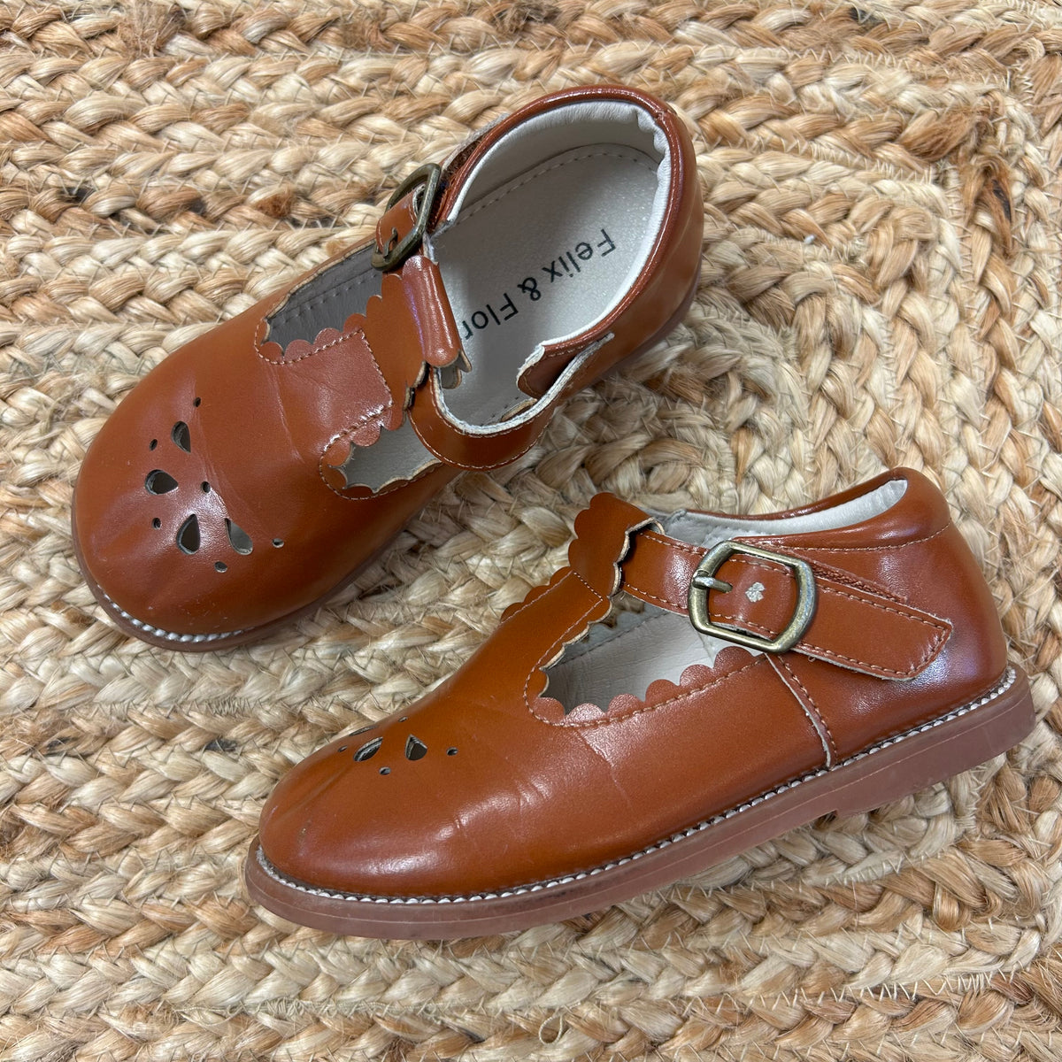 Brown Cutout Mary Janes