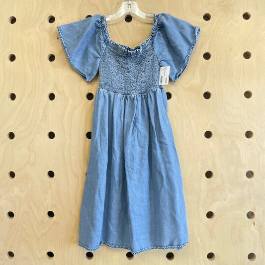 Chambray Smocked Dress