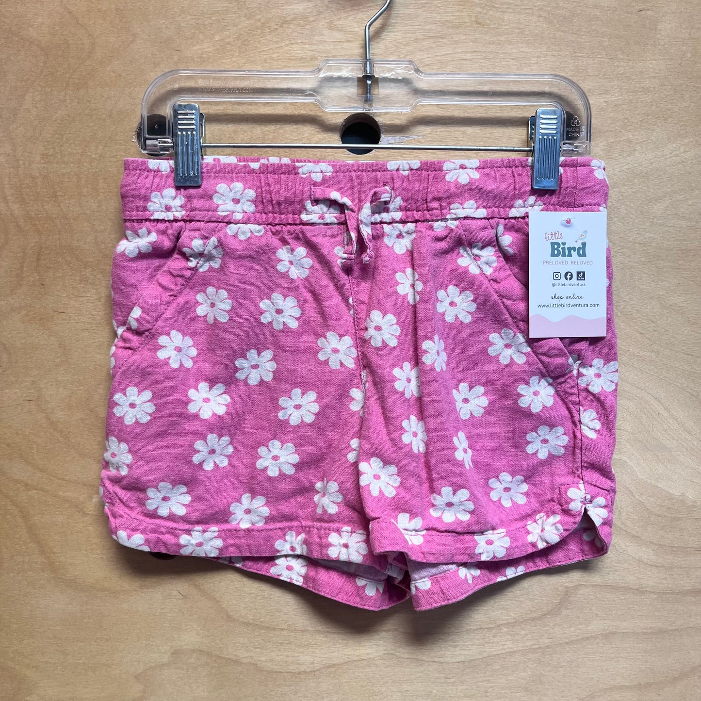 Pink/White Floral Soft Shorts