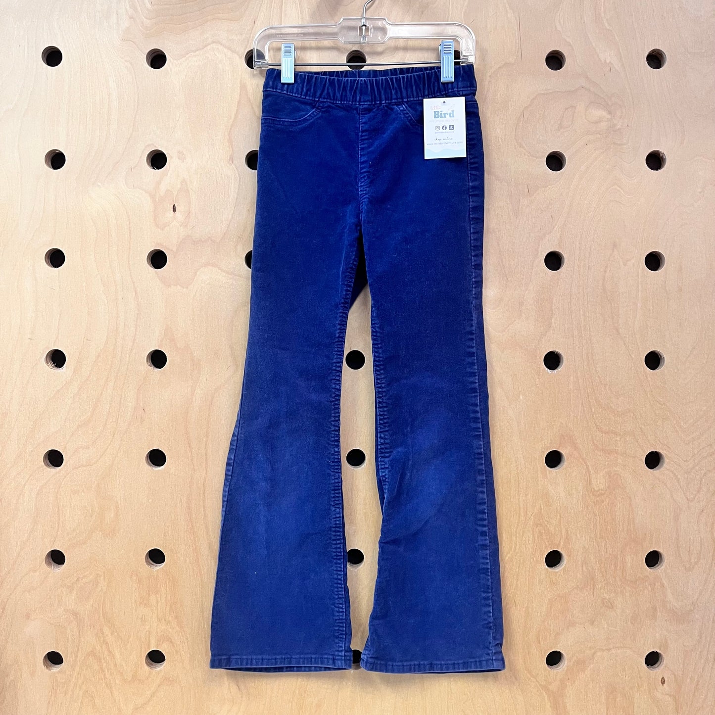 Navy Pull On Flare Cords