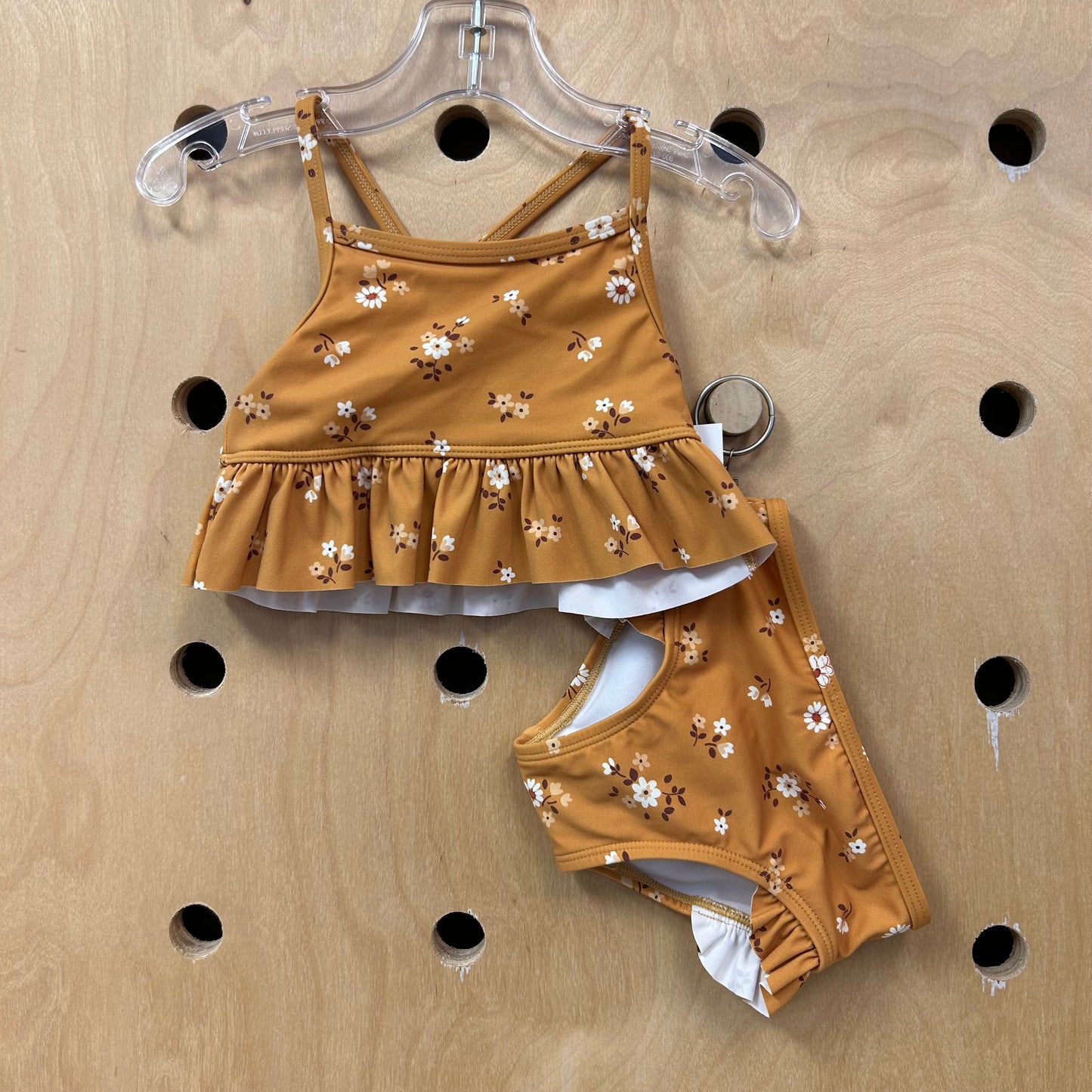 Mustard Floral Swimsuit