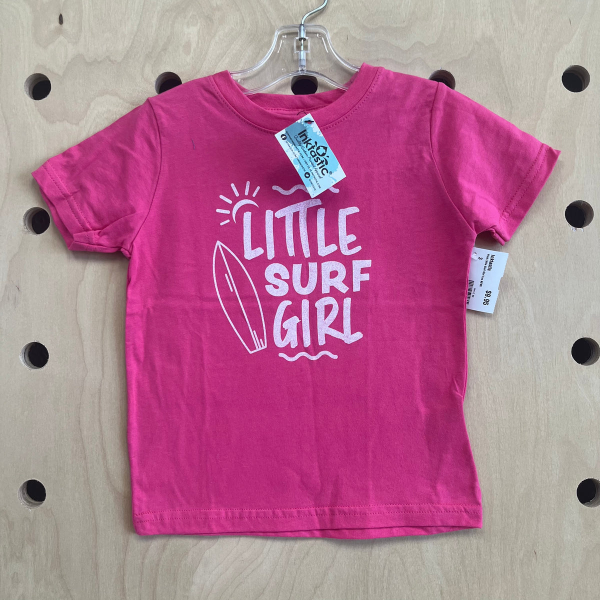 Pink Little Surf Girl Tee NEW!