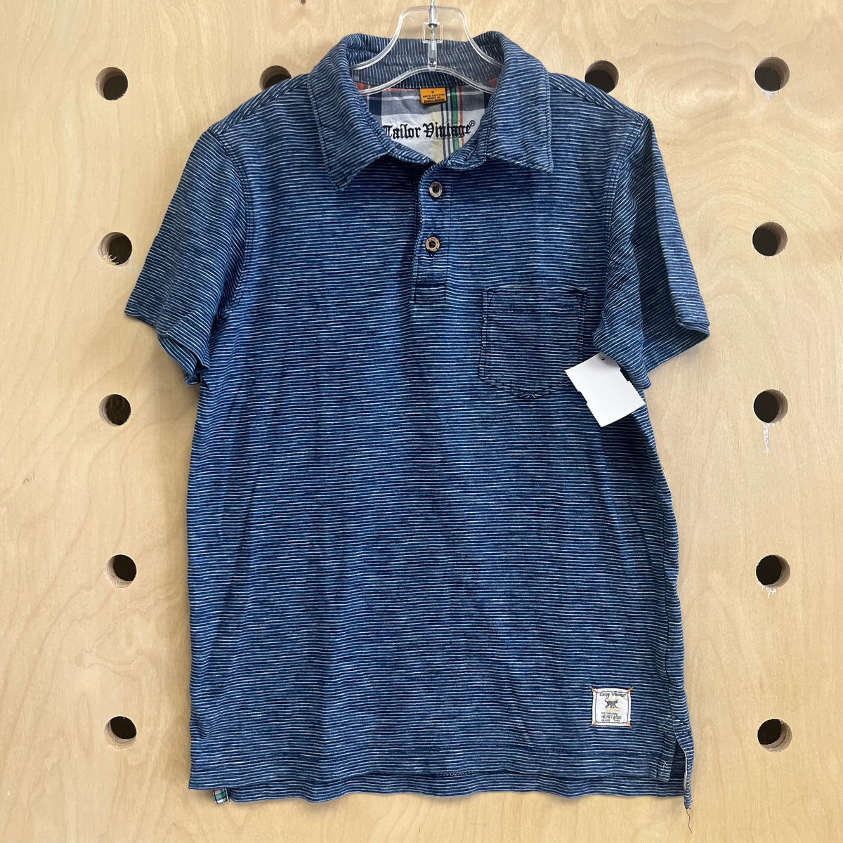 Blue Striped Polo