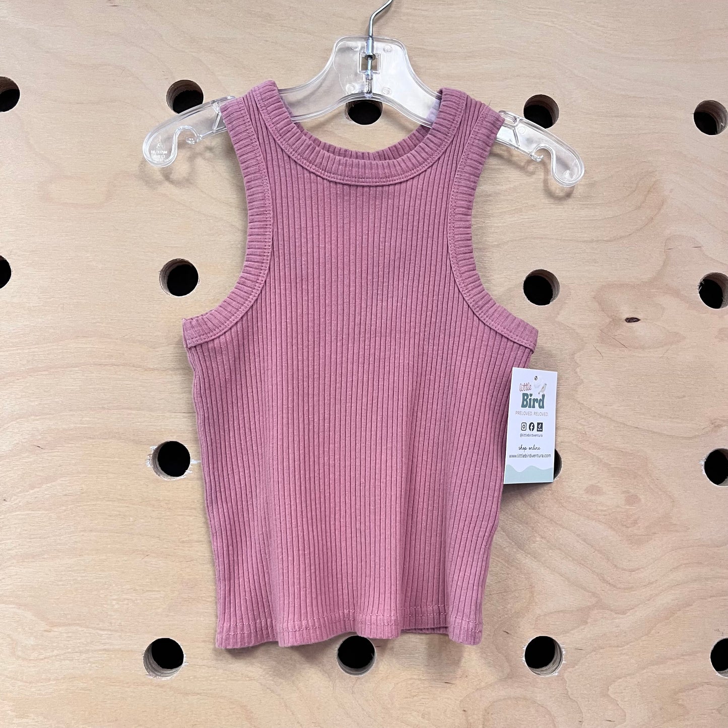 Salmon Ribbed Tank
