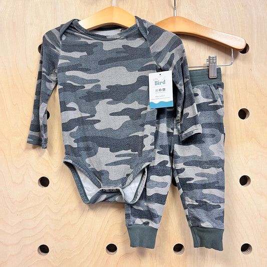Grey Camo Bamboo Blend Outfit