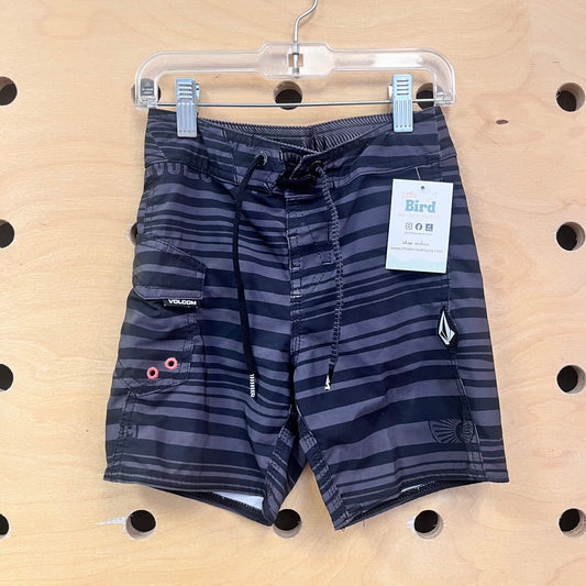 Black & Grey Mod Tech Swim Shorts