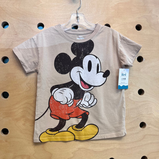 Beige Mickey Mouse Tee